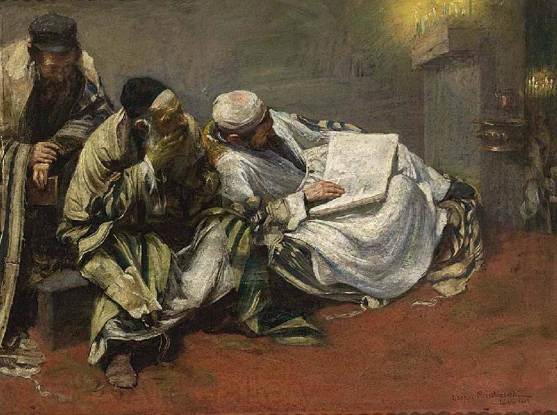 Leopold Graf Von Kalckreuth Jom Kippur Spain oil painting art